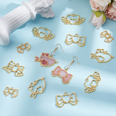 20Pcs 5 Styles Alloy Pendants FIND-SP0006-09-1