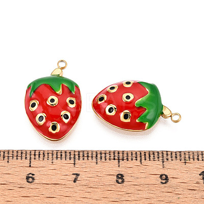 304 Stainless Steel Enamel Pendants X1-STAS-T068-05A-1