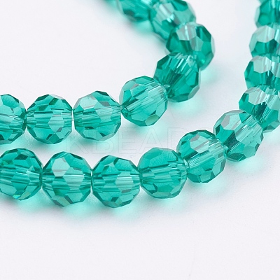 Eco-Friendly Glass Round Beads Strands EGLA-J042-4mm-M02-1