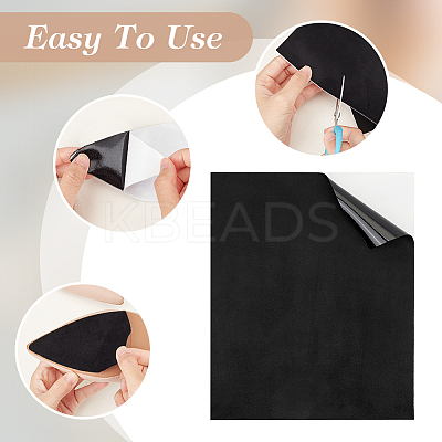 Self-adhesive Suede Fabric LS-DIY-WH0308-413B-1