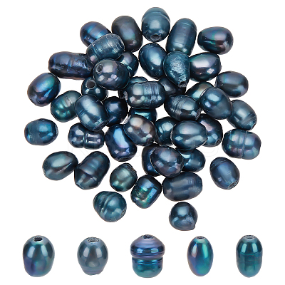 50Pcs Large Hole Pearl Beads PEAR-PH0001-19-1