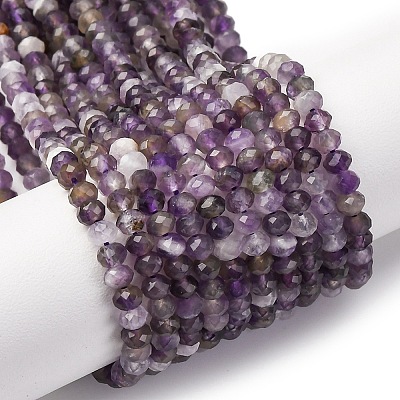 Faceted Natural Amethyst Beads Strands LS-G-RM241221-N2-1