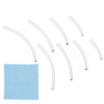 16Pcs 4 Styles 925 Sterling Silver Tube Beads STER-TA0001-41-1