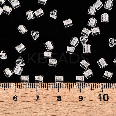 6/0 Transparent Inside Colours Glass Seed Beads SEED-N006-003A-1