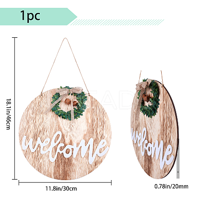 Wooden Pendant Decorations AJEW-GF0002-34-1