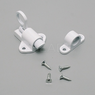 Aluminum & Alloy Lock Catch Clasps LS-CABI-WH0001-001A-1