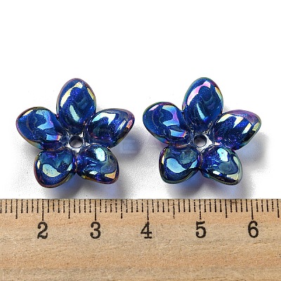 AB Color Plated Acrylic Beads OACR-G034-01C-1