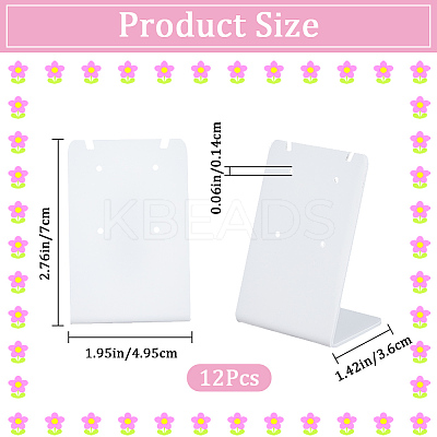 12Pcs Acrylic Earring Display Stands EDIS-CP0001-02-1