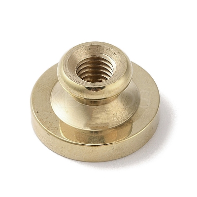 Golden Tone Wax Seal Brass Stamp Head DIY-B079-01G-E-1