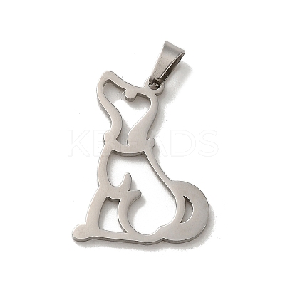 Non-Tarnish 304 Stainless Steel Pendants LS-STAS-O005-15P-1