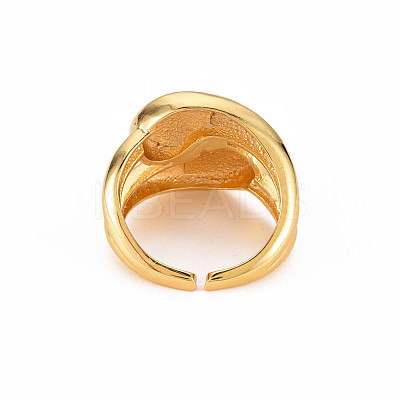 Brass Enamel Cuff Rings RJEW-S045-079-NR-1
