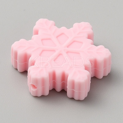 Snowflake Food Grade Eco-Friendly Silicone Beads LS-SIL-SZC0006-03E-1
