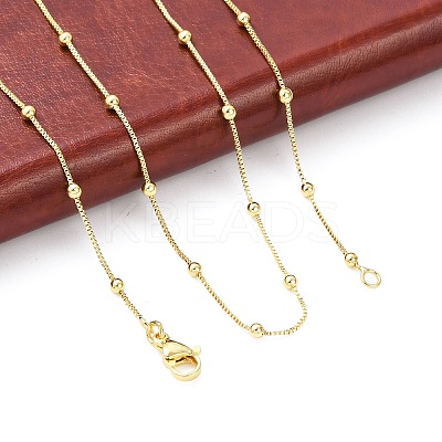 Brass Satellite Chains Necklace for Women NJEW-P265-05G-1
