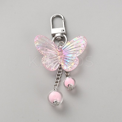 Butterfly Acrylic Pendant Decorations HJEW-WH0673-10P-1