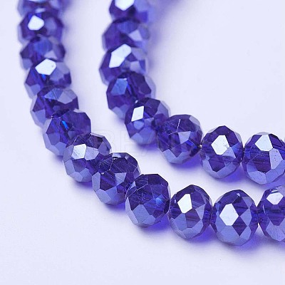 Electroplate Glass Beads Strands EGLA-A034-T10mm-A11-1