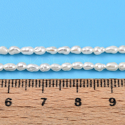 Natural Cultured Freshwater Pearl Beads Strands PEAR-N012-02Y-01-1