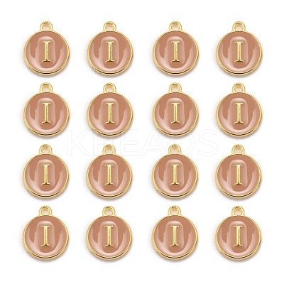 Golden Plated Alloy Enamel Charms X-ENAM-S118-06I-1