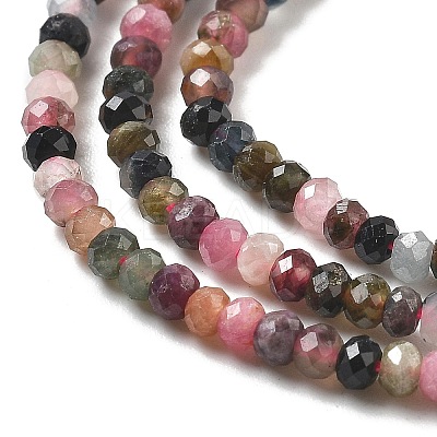 Natural Multicolor Tourmaline Beads Strands G-K373-B08-05-1