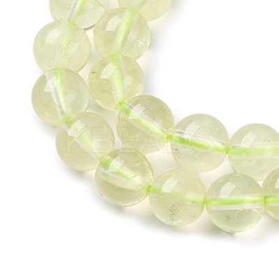 Natural Lemon Quartz(Heated) Beads Strands G-G286-A04-8mm-1
