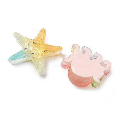 Transparent Resin Cabochons CRES-L050-02B-1