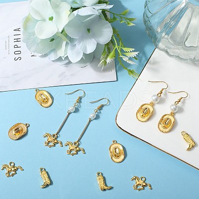 90Pcs 3 Style Tibetan Style Alloy Pendants FIND-SC0005-88G-1