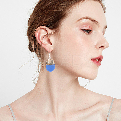 DIY Dangle Earring Making Kits RESI-OC0001-12-1