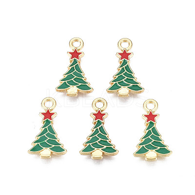 Rack Plating Alloy Enamel Pendants LS-ENAM-N055-168-1