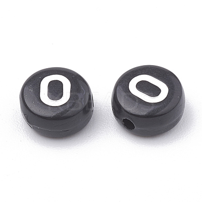 Opaque Acrylic Beads X-SACR-N002-02O-1