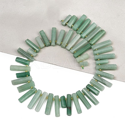 Natural Green Aventurine Beads Strands G-F829-A09-01-1