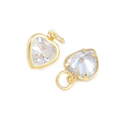 Brass Glass Charms KK-A269-51G-1