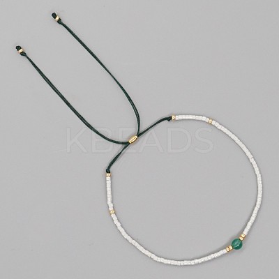 Adjustable Glass Seed Bead Slider Bracelets for Women VT9382-29-1