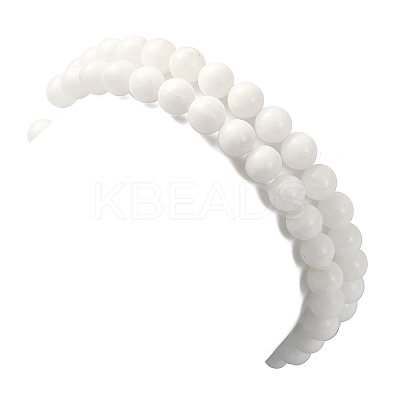 Natural Malaysia Jade Round Beaded Bracelets Sets BJEW-JB09541-1