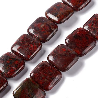 Natural Brecciated Jasper Beads Strands G-L253-13-1