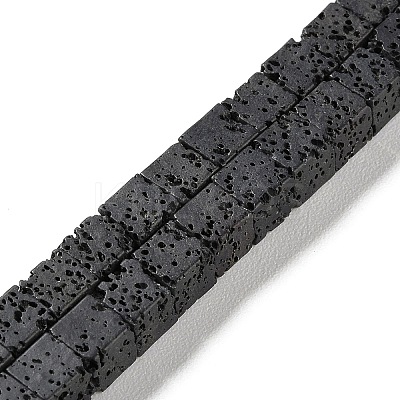 Synthetic Lava Rock Dyed Beads Strands G-H311-02B-10-1