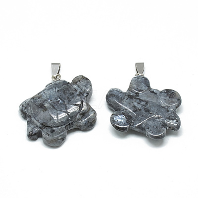 Natural Labradorite Pendants G-T091-10-1