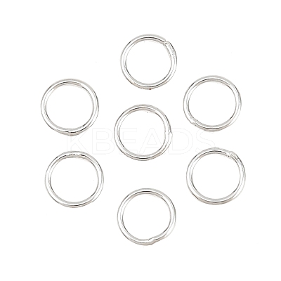 Brass Closed Jump Rings KK-D257-01P-05-1