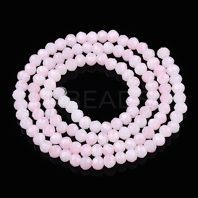 Two-Tone Imitation Jade Glass Beads Strands LS-GLAA-T033-01A-03-1