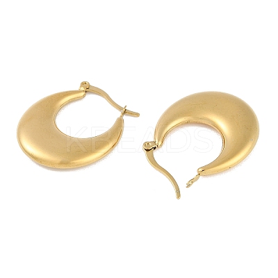 Ion Plating(IP) 304 Stainless Steel Hoop Earring EJEW-C103-02G-1