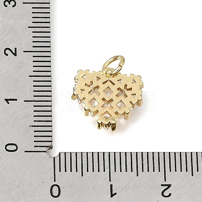 Brass Pave Cubic Zirconia Charms CU-CBAEEA8-13A-G-1