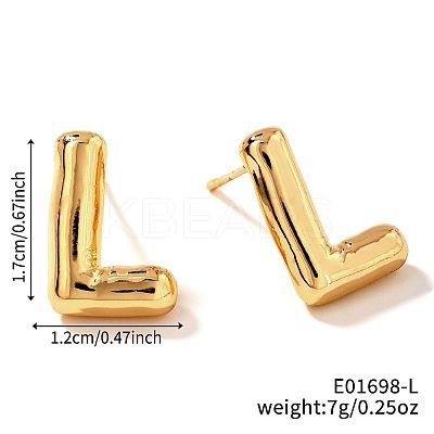Brass Stud Earrings UV9543-12-1