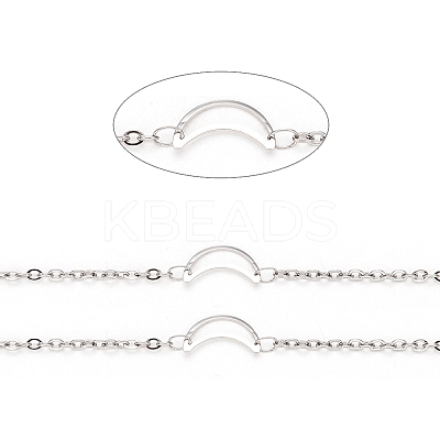 Tarnish Resistant 304 Stainless Steel Cable Chains CHS-F015-18P-1