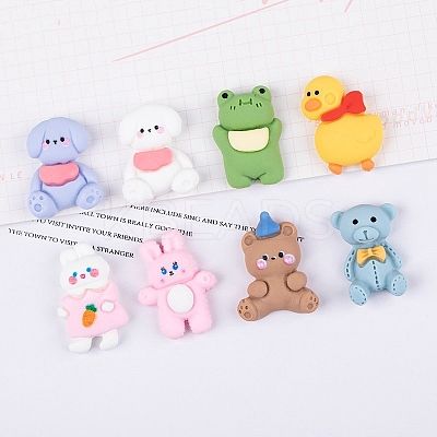 Opaque Resin Cabochons OHAR-PW0003-242-1