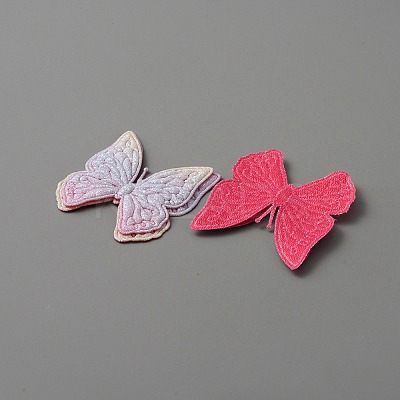 Butterfly Shape Cloth Sew on Patches Applique DIY-WH0032-89B-1