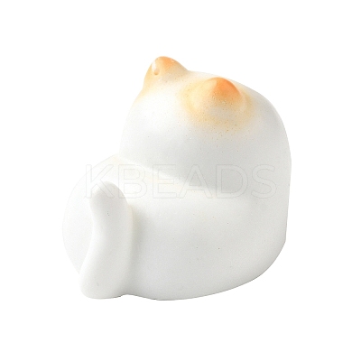 Listening Cat Resin Sculpture Display Decorations DJEW-V001-01C-1