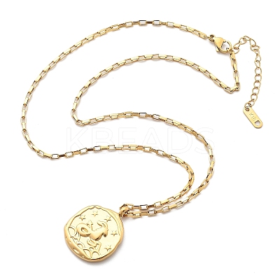 304 Stainless Steel Constellation Pendant Necklaces LS-NJEW-K392-01G-10-1