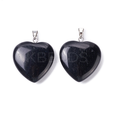 Synthetic Blue Goldstone Pendants G-G956-B30-FF-1