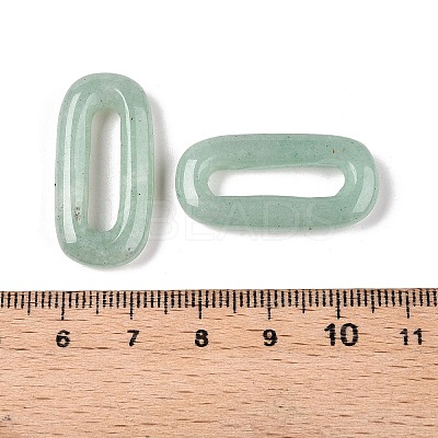 Natural Green Aventurine Oval Pendants G-N342-105G-1