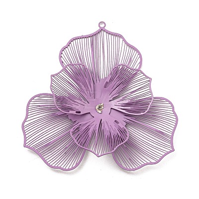 Spray Printed 430 Stainless Steel Big Pendants STAS-P359-02D-1