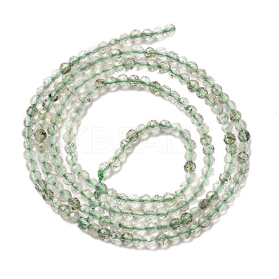 Natural Green Rutilated Quartz Beads Strands G-B145-A01-2mm-1