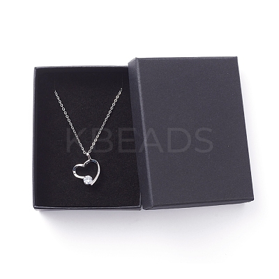Brass Cubic Zirconia Pendant Necklaces NJEW-JN02619-01-1